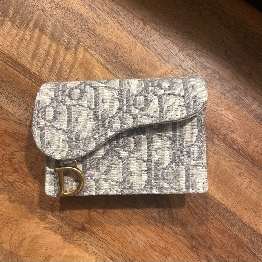 Dior Saddle Flap Card Holder